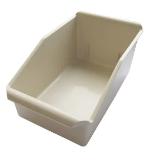 Besticklåda m Handgrepp för 80-120 Bestick Beige