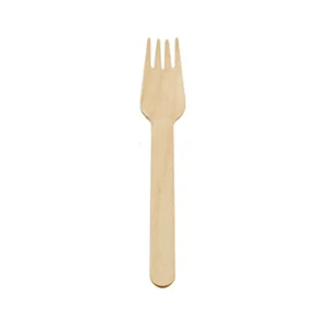 Trägaffel Vaxad 16cm Trä 100st