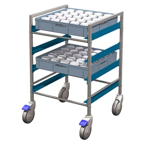 Korgvagn Låg för 4st 46x46cm