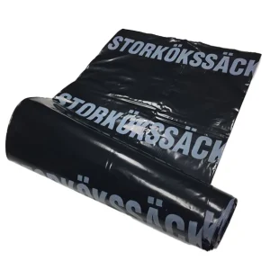 Matavfallssäck Greenshine 125L Svart 15st/rl 6rl