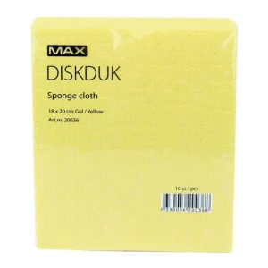 Svampduk Max 18x20cm Gul 10st