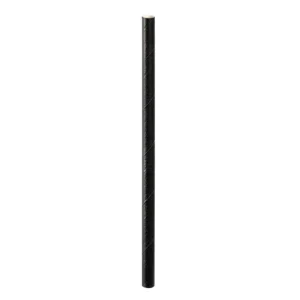 Sugrör Papper 150x6x6mm Svart 100st