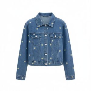 Jeansjacka "Marguerite" med rak passform: jeans