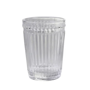 Glas - Dricksglas med räfflor - 10cm