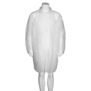 Besöksrock Nonwoven 105cm L/XL Vit 10st