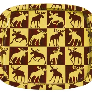 Bricka Älgar - 19cm - Brun