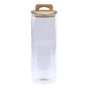 Förvaringsglas med lock av akaciaträ - Spaghettiglas