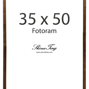 Träram 35x50 - Valnötsfärgad - Fotoram