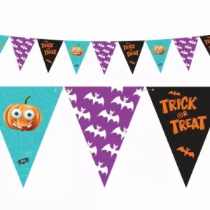Halloween Boo-Flaggirlang 250 cm