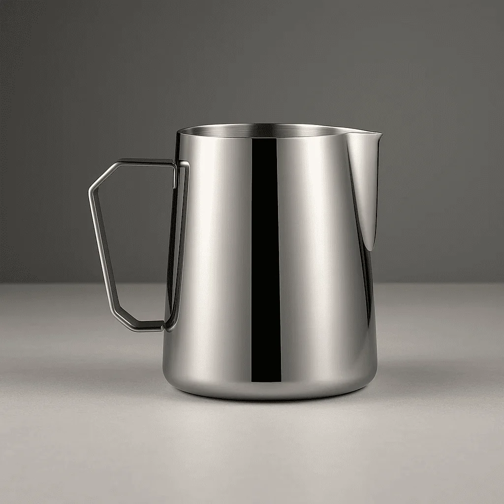 Mjölkkanna 450 ml i Rostfritt Stål – Nordisk Stil Mjölkskumningskanna för Espresso, Latte & Cappuccino - Bild 7