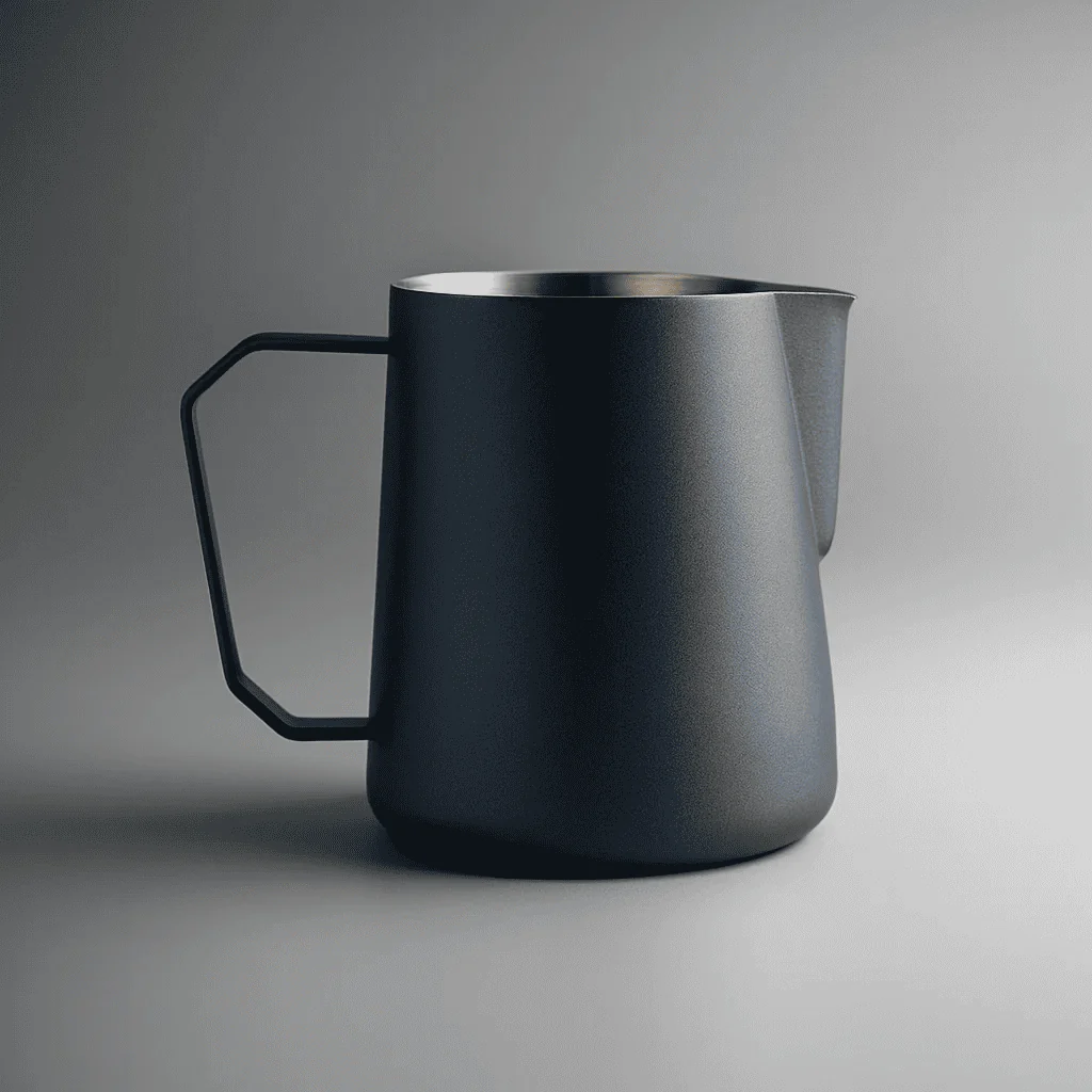 Mjölkkanna 450 ml i Rostfritt Stål – Nordisk Stil Mjölkskumningskanna för Espresso, Latte & Cappuccino - Bild 5