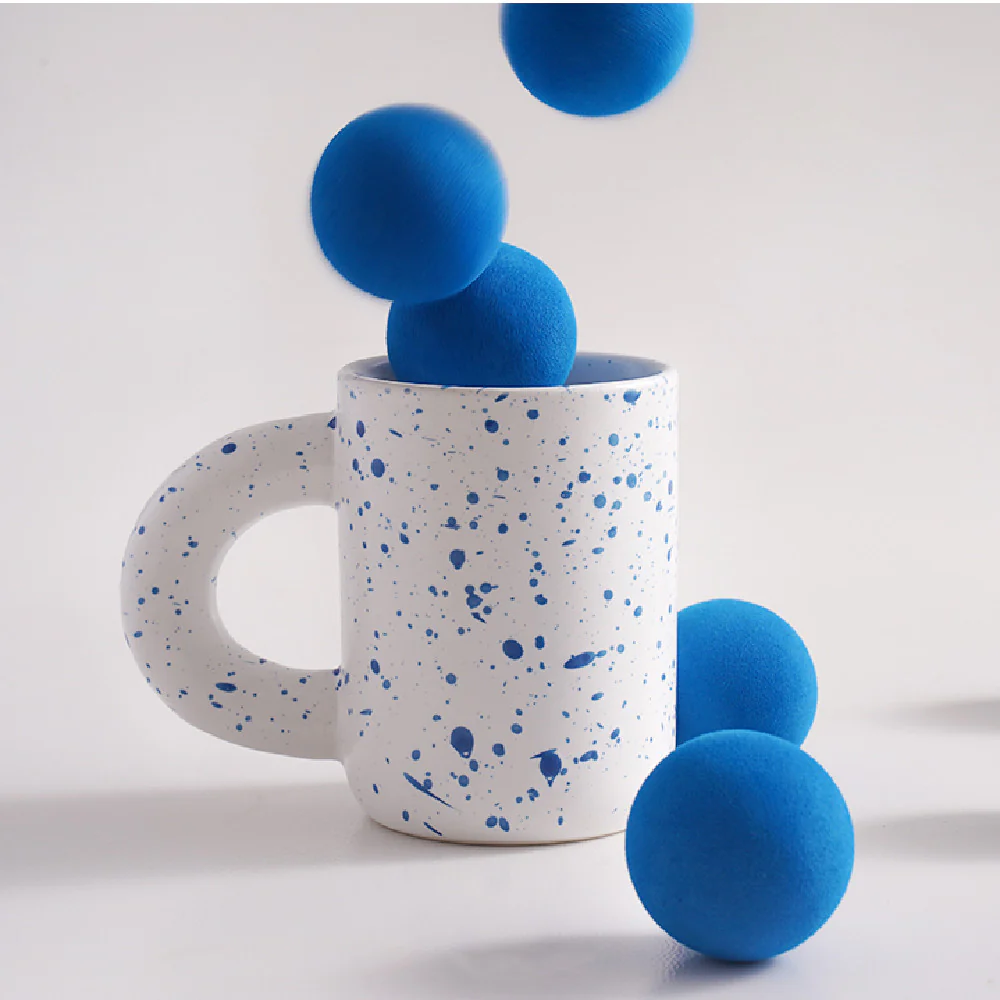 Nordisk Keramisk Kaffekopp med Handtag – Handgjord Kaffemugg i Antik INS-stil (200–300 ml) - Bild 3