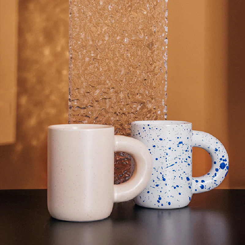 Nordisk Keramisk Kaffekopp med Handtag – Handgjord Kaffemugg i Antik INS-stil (200–300 ml) - Bild 4