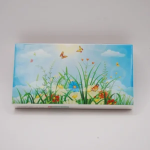 Tändsticksask - 6,5x12,5 cm / Fjärilar Blå