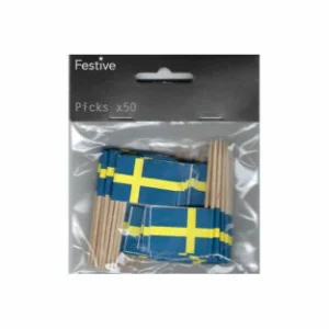Cocktailflaggor 50-p Sverige