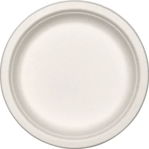 Tallrik Ø18 Bagasse Naturvit 1000st