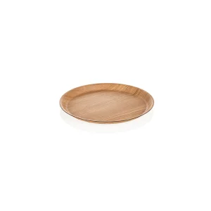 Bricka Non-slip rund D37cm, ljus träimitation