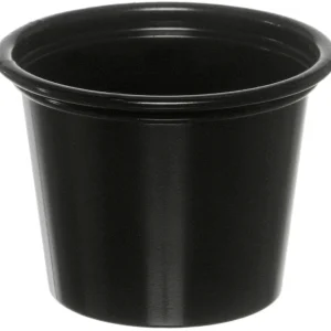 Bägare plast 30 ml Svart 5000st