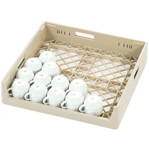 Diskkorg med Låg Gavel 50x10,6cm Beige