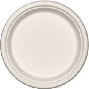 Tallrik Bagasse Ø23 Naturvit 500st