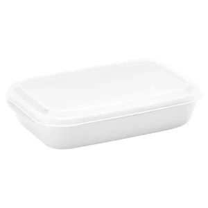 Matlåda flergångs Vit 1000 ml med lock 10st