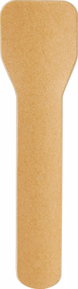 Bestick glasspade i papper Natur 100st