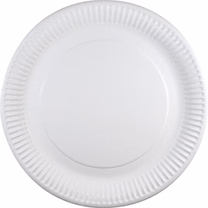 Tallrik Ø23cm Kartong Vit 1000st