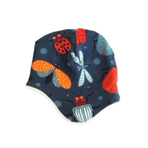 Fleecemössa - Ekologisk Bomull - Småkryp Mörkblå