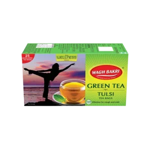 Wagh Bakri Grönt Te med Tulsi / Green Tea with Tulsi 7,5 g (TB)