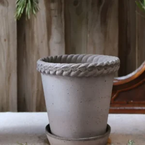 Emilia Kruka med Fat, Raw Grå