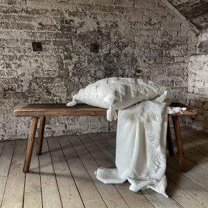 Träfärgad Bänk, Lång (Endast i butik)