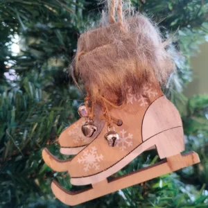 Julhängen Skridskor - Kälke - Skridskor - Juldekoration