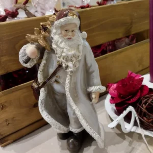 Jultomte med Julgran - 18 cm