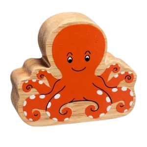 Bläckfisk Fairtrade Träfigur