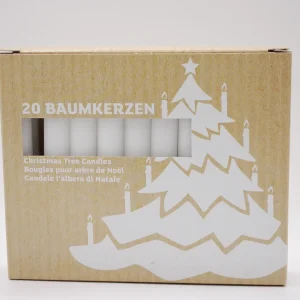 Julgransljus - 20 stycken i vit