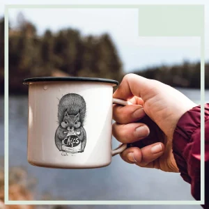 Emaljmugg - Motiv: Fredagsmys