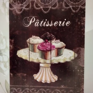 Plåtskylt / Plåt Tavla Patisserie - Ord. Pris 189