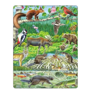 Pussel Nordiska Djur 45 bitar