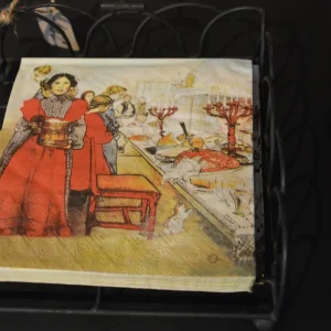 Pappersservett Jul - Carl Larsson Julbord - 33x33cm