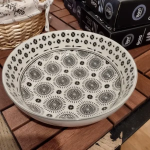 Serveringsskål - Svart - Stor Salladskål - Diameter 24cm