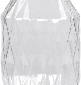 Förvaringsglas med diamantslipning - H 26 cm