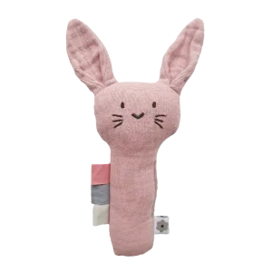 Mjuk Skallra Kanin Pale Mauve