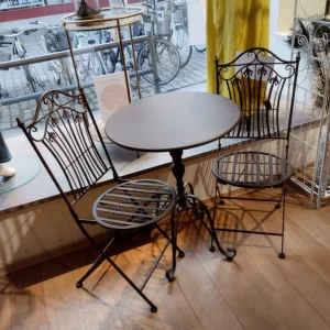 Trädgårdsgrupp - 3 Delar - Rustik Brun - Cafémöbelset