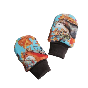 Vantar - Ekologisk Bomull - Skogsdjur Turkos